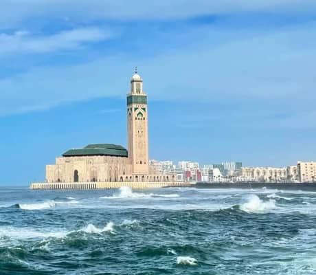 Hassan-II.-Moschee in Casablanca während eines Marokko-Landausflugs